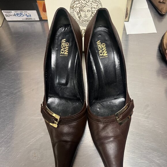 Gianna Versace Brown High Heel Size 9.5 - Picture 7 of 10
